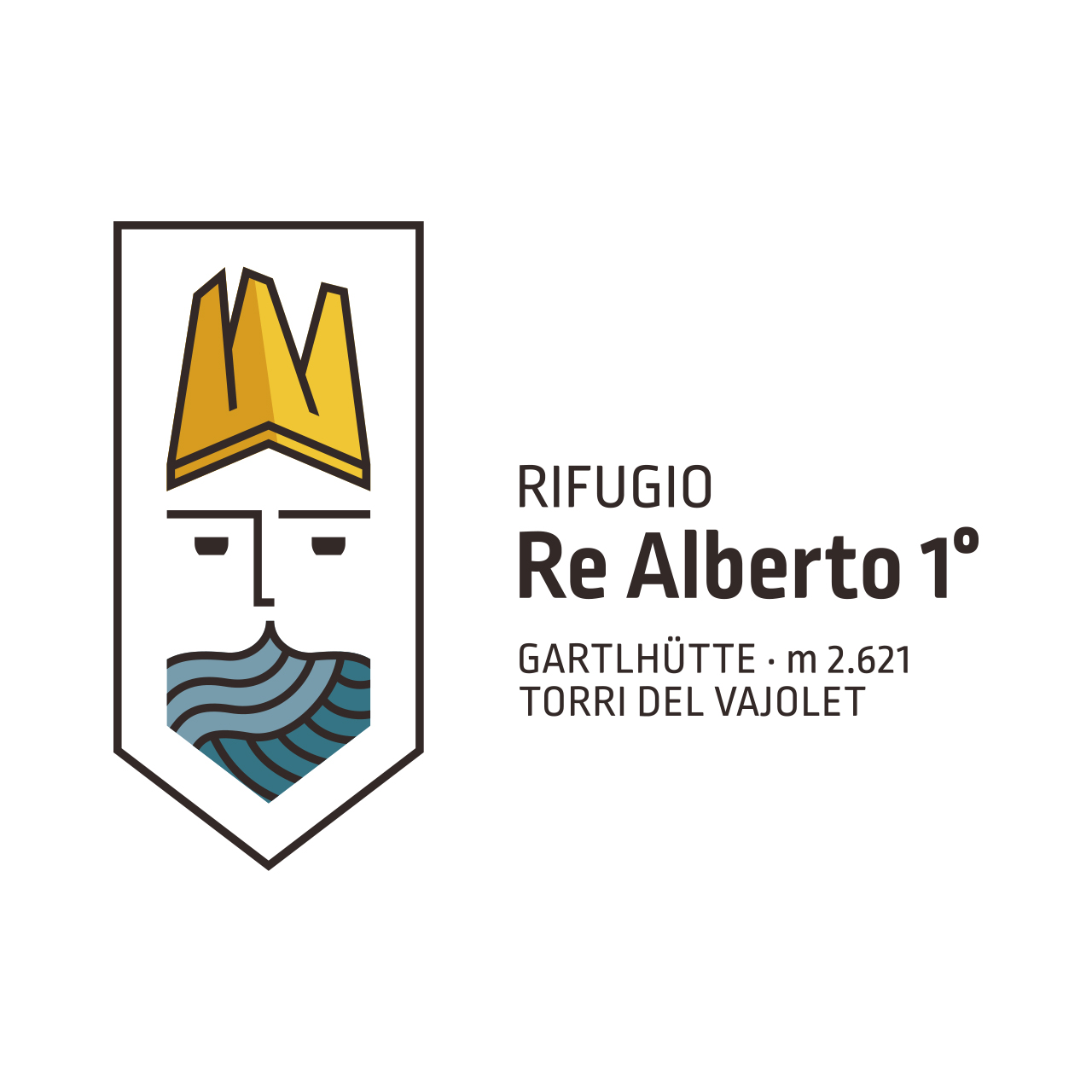 RE ALBERTO – logo oriz COLORE completo cornice