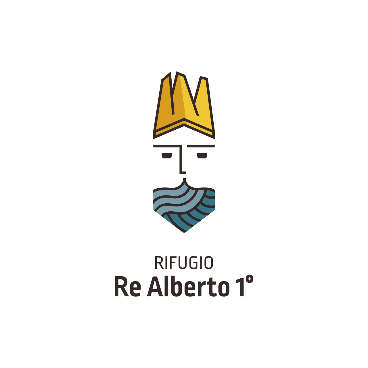 RE ALBERTO – logo vert COLORE corto